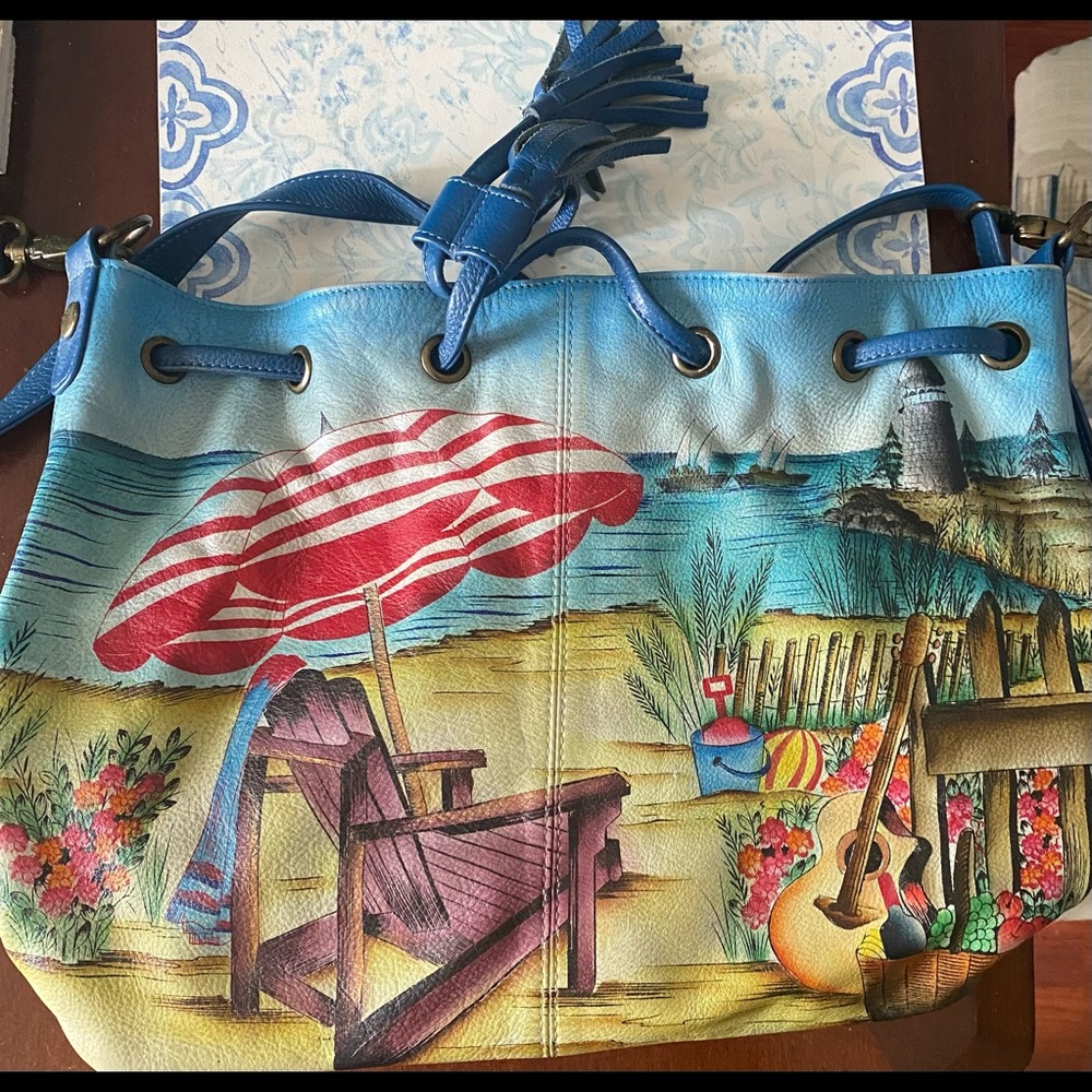 Anushka hand painted summer pocketbook.
